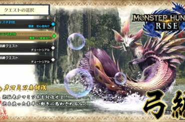 【MHRISE】タマミツネ攻略解説：弓編【ゆっくり実況】