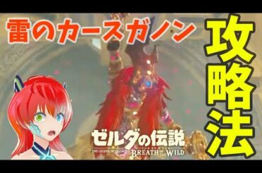 【ゼルダの伝説】雷のカースガノンの倒し方【ブレスオブザワイルド】［初心者向け/簡単/倒し方/ビタロック/強すぎ/攻略/ゲーム実況/BotW］