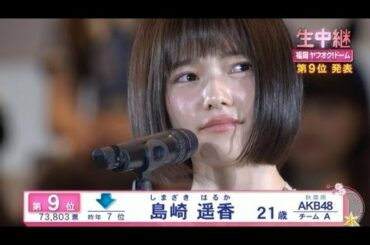 【閲覧注意】AKB総選挙2015での島崎遥香（ぱるる）の対応がヤバい！