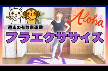 #1326LIVE🌺編集verフラエクササイズ🌺週末の有酸素運動はフラステップ練習で脂肪燃焼‼️前半→ウォーミングアップ☆後半→フラダンス基本ステップでフラエクササイズ‼️