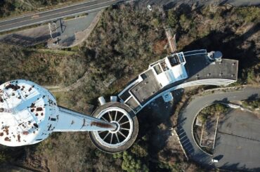 【Drone Japan】4K ホテル ラ・レインボー 廃墟 ドローン空撮, 岡山県 -Hotel la Rainbow Ruins aerial,  Okayama