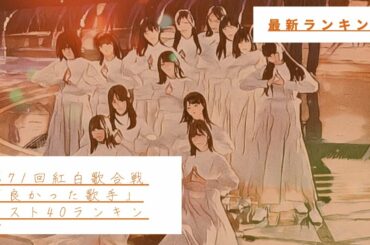 【最新ランキング】第71回紅白歌合戦「視聴者が選んだ良かった歌手ベスト40」をまとめてみた