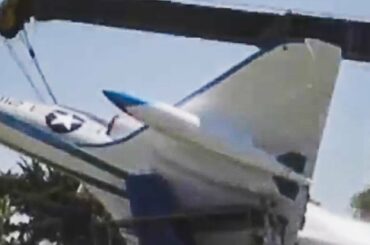 Crane Drops Plane And Collapses