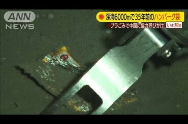 深海6000mにハンバーグ袋・・・プラごみで協力呼びかけ(19/11/25)