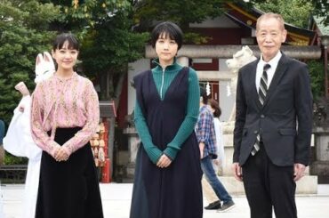 ✅  女優の松本穂香、奈緒、角川春樹監督が7日、東京・神田明神で映画『みをつくし料理帖』のヒット祈願を行った。