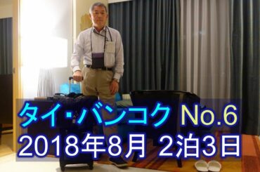 タイ・バンコク旅行 No.6 ホテル出発→スワンナプーム空港~ANA787-9 ビジネスクラス 2018年8月 2泊3日