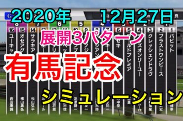 【競馬】有馬記念2020 シミュレーション《展開3パターン》