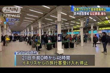 変異種の感染拡大　欧州各国で英旅客機受け入れ停止(2020年12月21日)