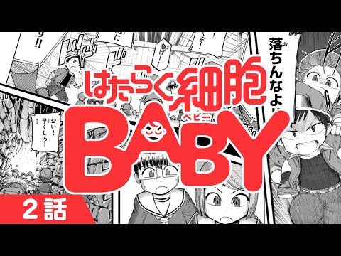 漫画 無事出産したけど肺が羊水で一杯 赤ちゃんが生まれてから呼吸するようになるまで はたらく細胞baby 2話 はたらく細胞アニメ化 公式 Tkhunt