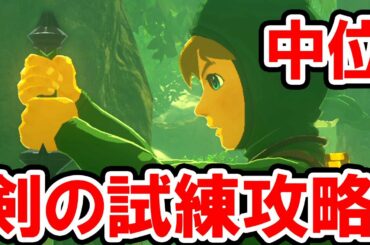 【ゼルダの伝説 BotW】剣の試練＜中位＞を徹底攻略！敵との戦い方や宝箱の中身を紹介！最後の階には祠でおなじみのあの敵が！ゼルダの伝説 ブレス オブ ザ ワイルドの攻略プレイ動画