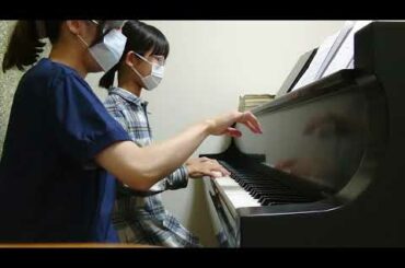 King Gnu - 三文小説 35歳の少女 主題歌 元音大生母とその娘(11歳)による親子ピアノ連弾(耳コピ)