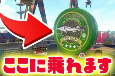 100万分の1の確率で乗れる奇跡の場所に乗ってみたい！！！！【スプラトゥーン２】ネタ企画