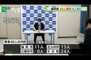 新型コロナ...福岡県で４８人陽性　６人死亡