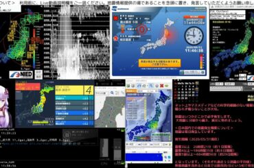 【緊急地震速報】2020/09/12 11:44:09発生 宮城県沖 M6.2 最大震度4 ほか3地震