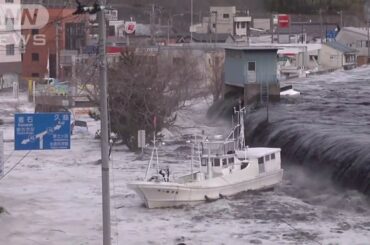 2011年3月11日 東日本大震災 宮古市を襲った"黒い"巨大津波【まいにち防災】＊この動画には津波映像が含まれています / Great East Japan Earthquake, Tsunami