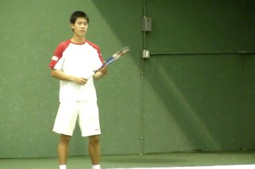 錦織圭　コート練習３　Kei Nishikori (JPN) Practise SAP Open 2011