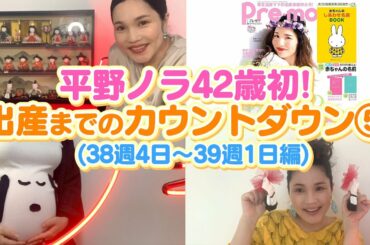 【平野ノラ42歳初】バブ子出産！までカウントダウン⑤（38週4日〜39週1日編）