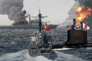 Clash (Feb 24) Japan Nuclear Strike Submarine collided with China warship as China attack US in SCS