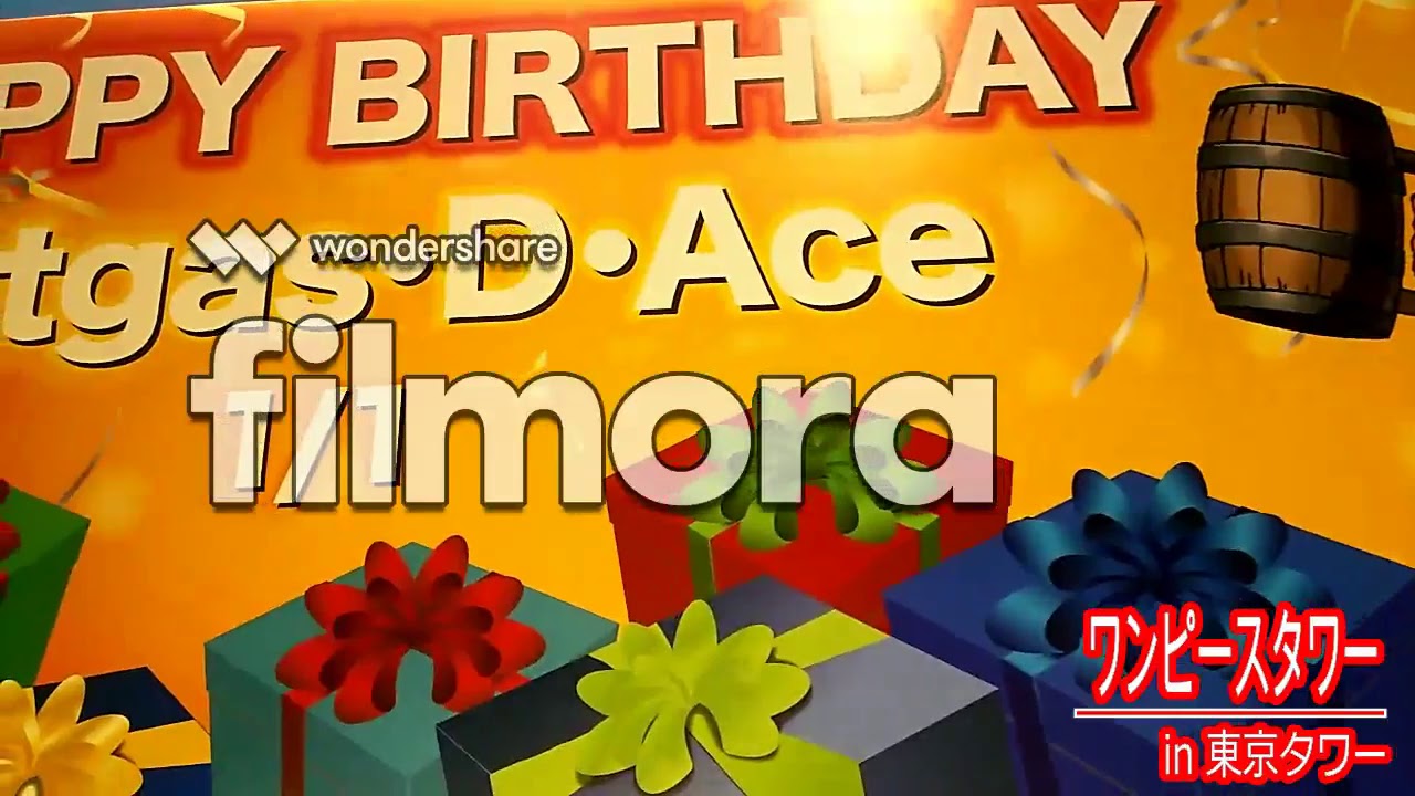 【ワンピース】2019.01.01エース君誕生日おめ！ワンピースタワー in 東京タワー の様子☆ 【ONEOIECE】