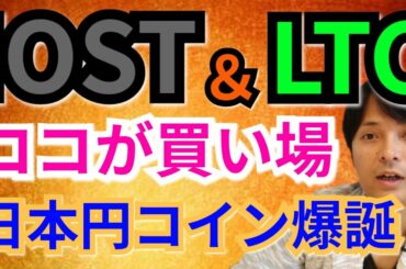 【仮想通貨ビットコイン, イーサリアム, リップル, ライトコイン, NEM, IOST】LTC＆IOSTココで買う！日本円コインJPYC爆誕🎊