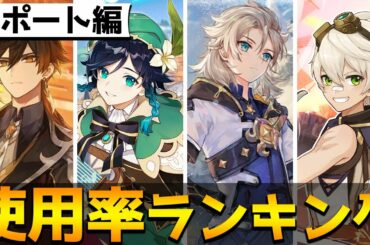 【原神】サポートキャラ使用率ランキング！TOP5の人気キャラは誰になる？【Genshin】