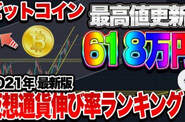 【仮想通貨】爆上げランキング1位の仮想通貨は何だと思いますか？ ビットコイン618万円最高値更新