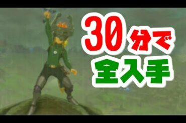 【ゼルダの伝説】新装備コンプリート！あっと言う間に全部取れました。ブレスオブザワイルドの攻略実況動画【naotin】