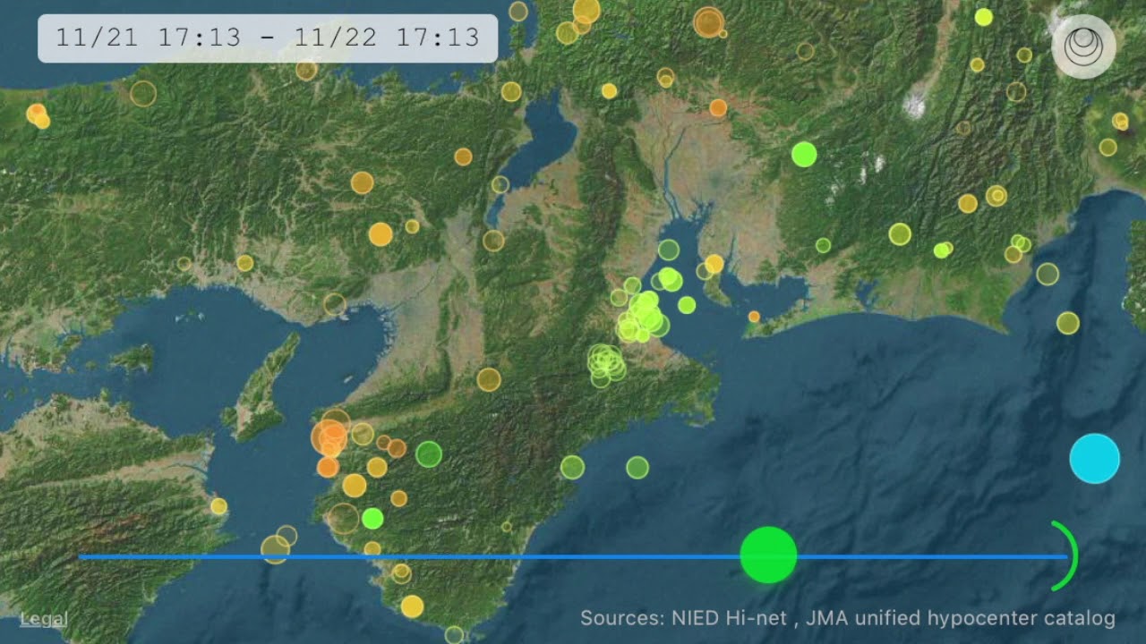 震源情報 (中部、2017年11月) 震源情報 (中部、2017年11月)