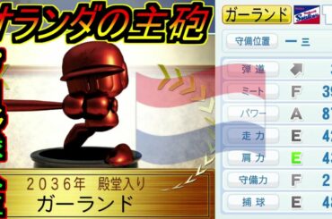 【架空選手】『オランダの主砲』が『日本の主砲』になるプロ野球人生の軌跡【パワプロ2020】キャラのオーペナ　架空選手