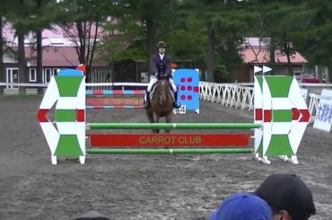 北日本学生馬術大会　標準小障害A　佐藤詩織&ペリエE