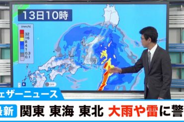 関東 東海 東北 大雨や雷に警戒