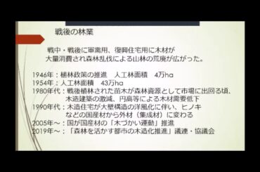 第35回AF-Forum「日本の木造建築と林業」金田勝徳による主題説明