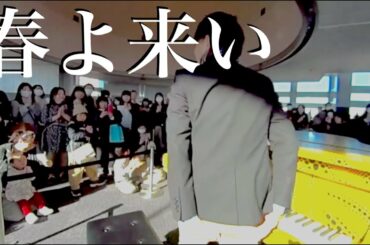 【都庁ピアノ】春よ来い　最終的に前代未聞の聴衆に囲まれまして　松任谷由実