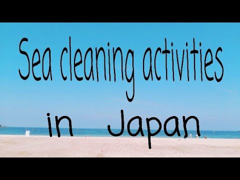 Sea cleaning activities　Marine plastic problems in japan　海洋プラスチックごみ