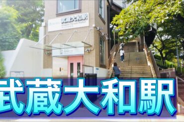 西武多摩湖線 武蔵大和駅周辺を歩く　around MUSASHI-YAMATO Station walk video 2020.8.6