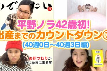 【平野ノラ42歳初】バブ子出産！までカウントダウン⑦（40週0日〜40週3日編）