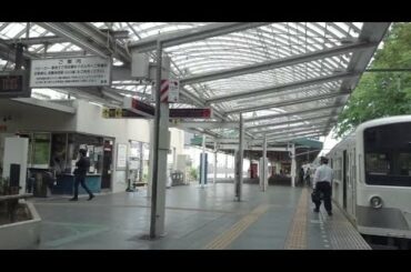《乗り換え》西武遊園地駅、西武多摩湖線から山口線(レオライナー)へ。 Seibu-yuenchi