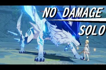 【原神FCBT】アンドリアス 旅人ソロ ノーダメージ攻略【-Genshin Impact- Andrius Wolf Traveler SOLO NO DAMAGE】