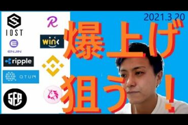仮想通貨IOST,エンジンコイン,XRP,QTUM,SFP,REEF,WINK,BNB,UNI2021 3 20銘柄分析
