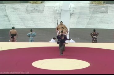 相撲力士の土俵入り（長野オリンピックの開会式にて）