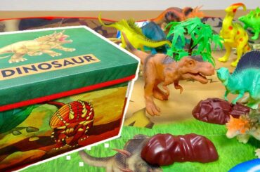 Dinosaur Box Storage そこそこおっきな恐竜10体 プレイマットがBOXになって収納できる かなり便利で楽しいセット