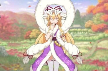 【東方CB】限定衣装八雲紫L2Dを見る