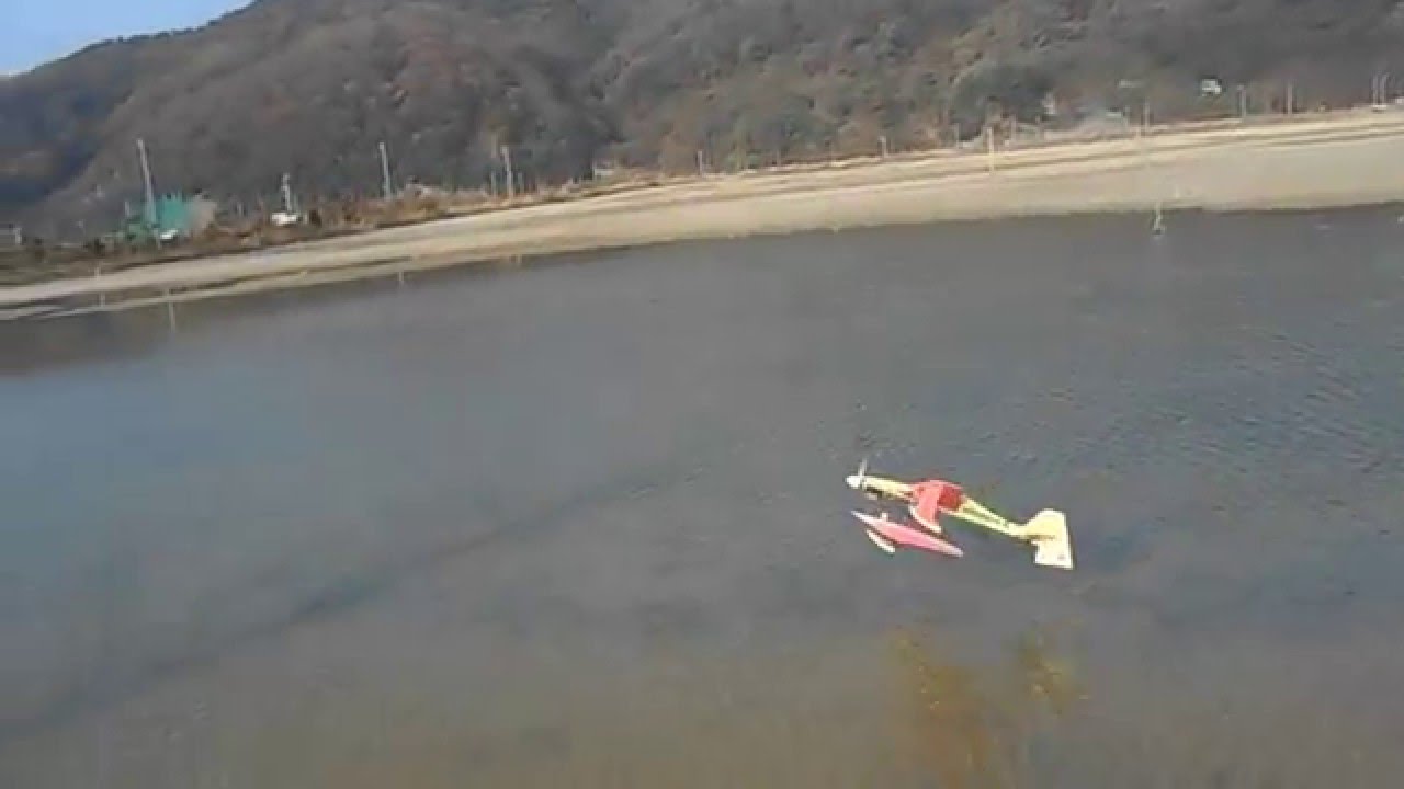デコパネ水上機でスローフライト！2016 01 04 Sbach