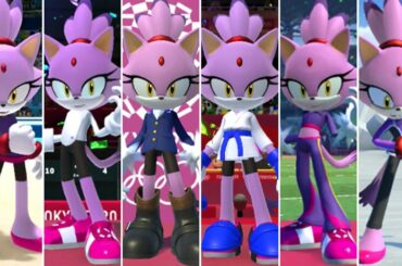 Mario & Sonic at the Olympic Games Tokyo 2020 - All Blaze Outfits