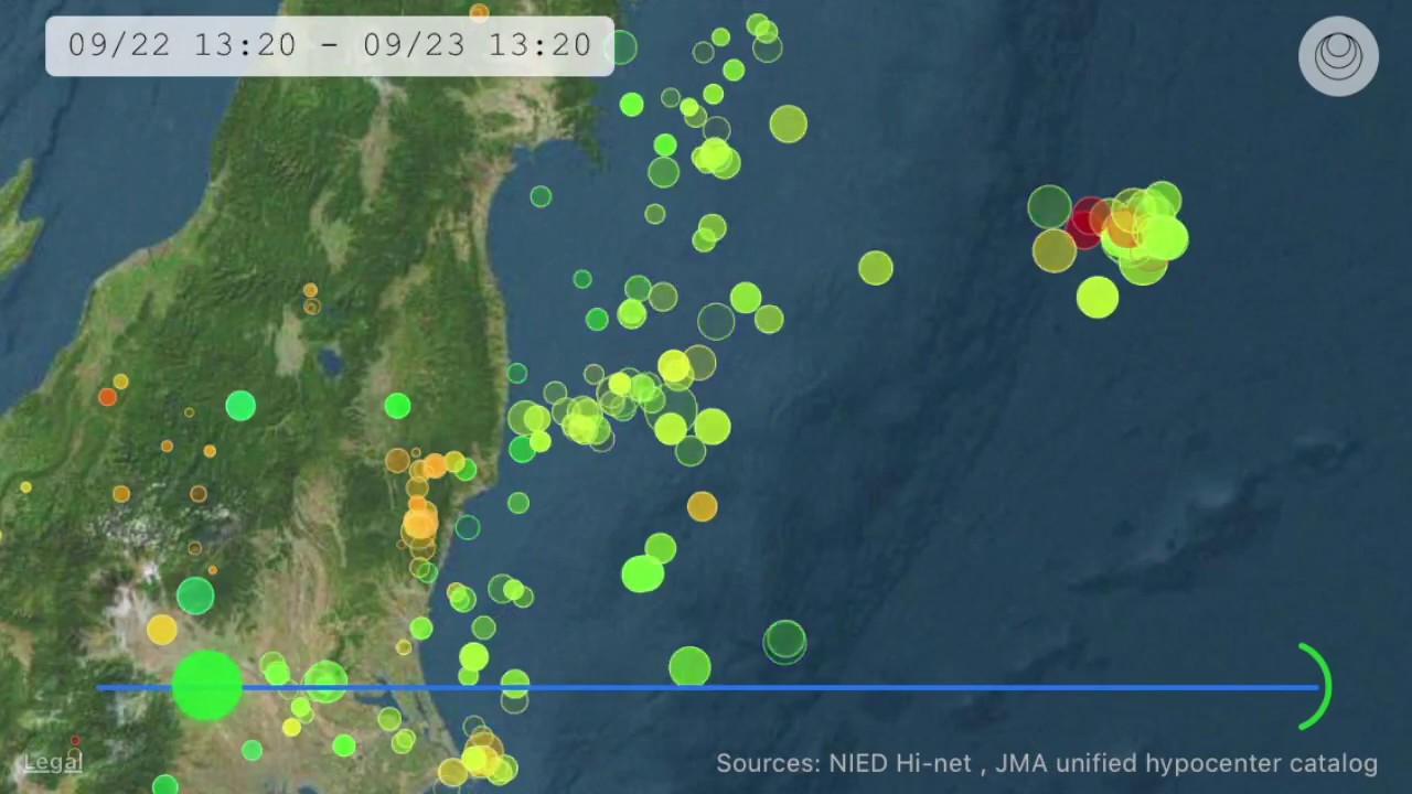 震源情報(福島県沖、2017年10月) 震源情報(福島県沖、2017年10月)