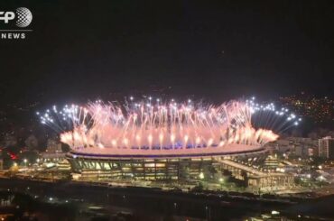 リオオリンピック 開会式　花火～