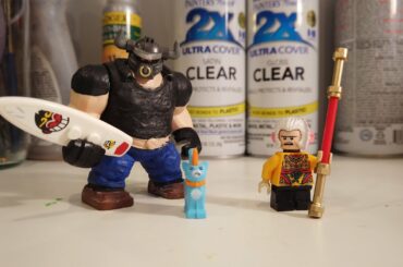 Custom Lego monkey kid mini figures, and mini figures that use monkey kid parts showcase