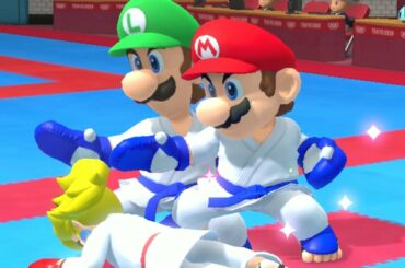 Mario & Sonic at the Olympic Games Tokyo 2020 - Karate All Characters Gameplay