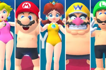 Mario & Sonic at the Tokyo 2020 Olympic Games - Swimming All Characters
