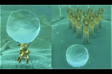 「雪玉ボウル」で300ルピーをゲット！　ミニゲーム　攻略 ゼルダの伝説 ブレスオブザワイルド　"Snowball Bowling mini game" BREATH OF THE WILD